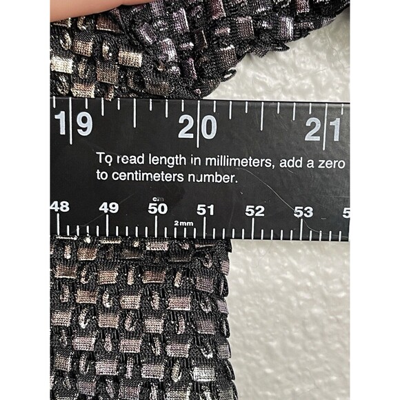 Free People Diamonds Are Forever Irridescent Metallic Puff Sleeve Mini Dress S - Picture 9 of 15